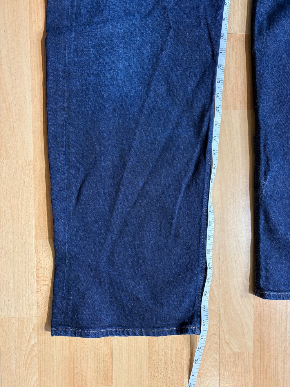 Citizens Of Humanity Ayla Bowed Barrel Leg Jean in Bandit Dark Wash Clean Hem 31 - Picture 13 of 13
